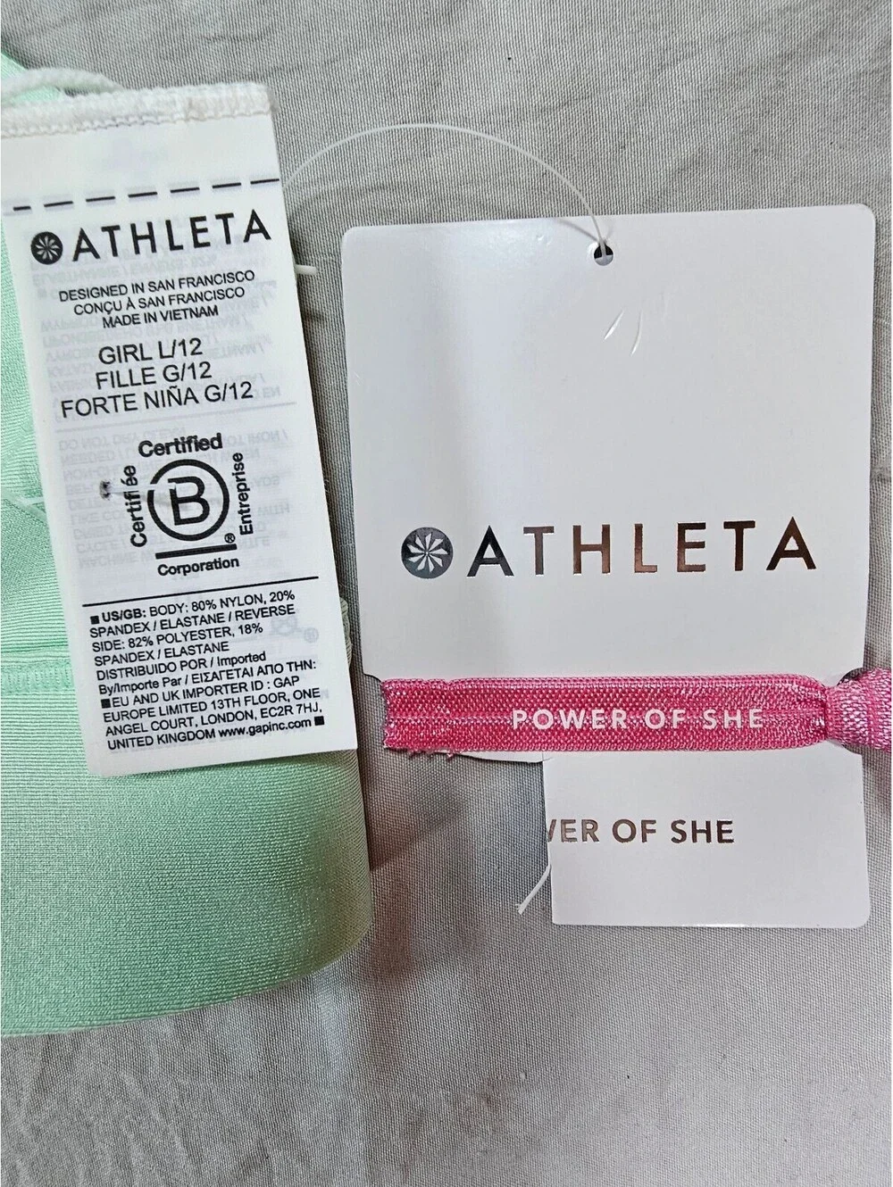 Athleta Girl High Neck Reversible Bikini Top L 12 UPF 40+ Swim NWT